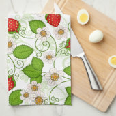  aardbeien keukenhanddoeken (Quarter Fold)