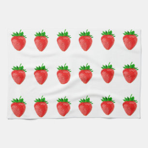 Aardbeien keukenhanddoeken