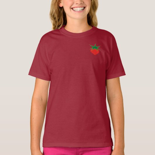 Aardbeien Kinder T-Shirt (Voorkant)