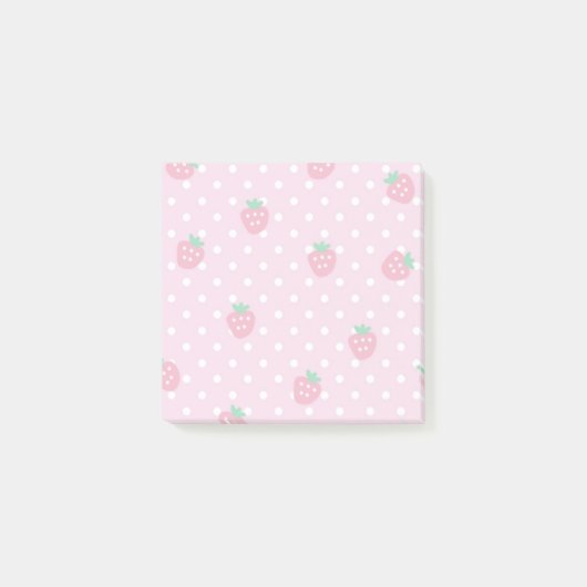 Aardbeien kleiachtige knollen post-it® notes (Voorkant)