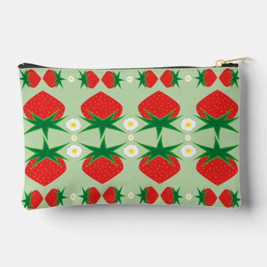 Aardbeien klein zakje etui (Achterkant)