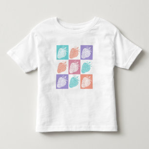 Aardbeien Kleurrijke Zomer Kinder Shirts