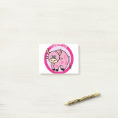 Aardbeien Koe Costume Cute Design Ideas Cartoon Post-it® Notes (Op bureau)