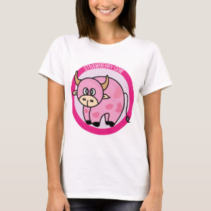 Aardbeien Koe Costume Cute Design Ideas Cartoon T-shirt
