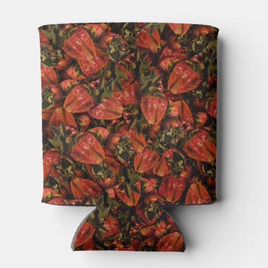 Aardbeien Koelbox Blikjeskoeler (Achterkant)