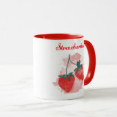 Aardbeien Koffie Mok - Kies uw vrucht (Voorkant rechts)