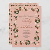 Aardbeien Koppels Huwelijk Brunch Douche Kaart (Voorkant / Achterkant)