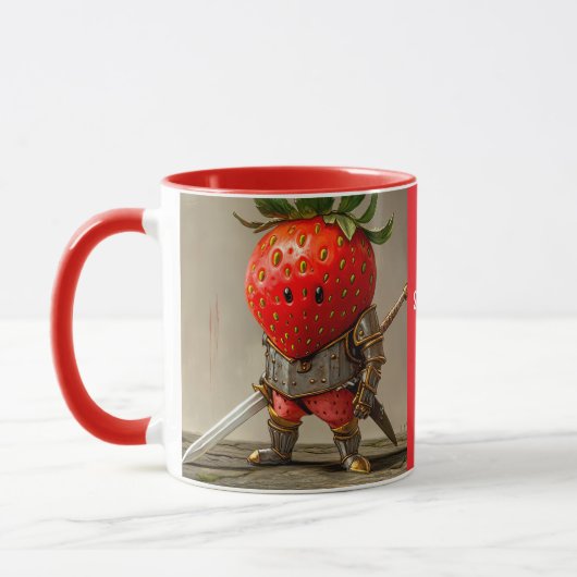 Aardbeien Krijger Mok (Links)