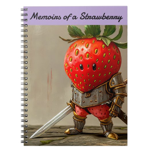 Aardbeien Krijger Notitieboek (Voorkant)