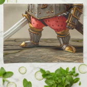 Aardbeien Krijger Theedoek (Gevouwen)