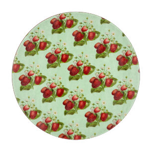 Aardbeien Landelijke Keuken Snijplank