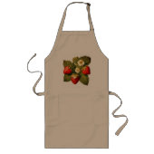 aardbeien lang schort (Voorkant)