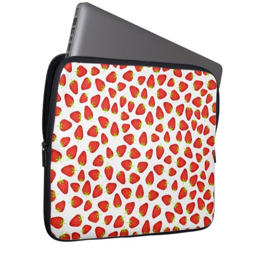 Aardbeien Laptop Sleeve (Voorkant Rechts)