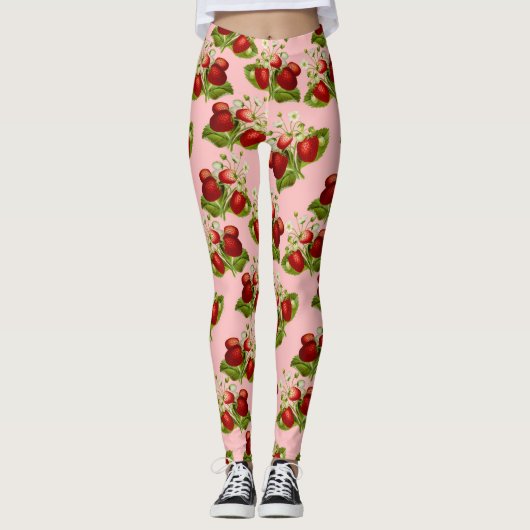  aardbeien leggings (Voorkant)