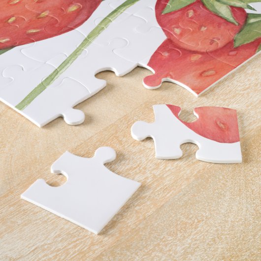 Aardbeien Legpuzzel (Zijkant)