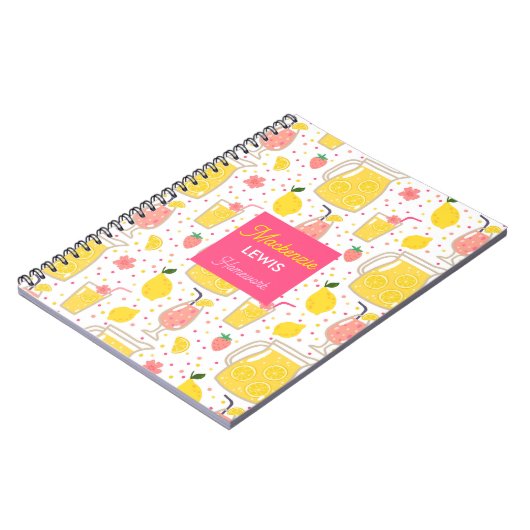 Aardbeien limonade notitieboek (Linkerzijde)