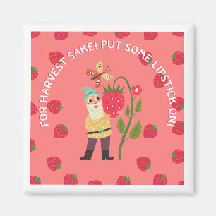 Aardbeien Lipstick magnet