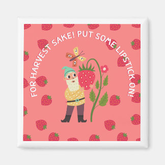 Aardbeien Lipstick magnet