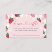Aardbeien Luier Raffle Baby Shower Bijlage (Voorkant)