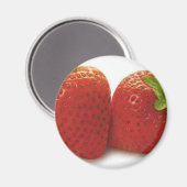 Aardbeien Magneet (Voorkant / Achterkant)