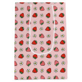 Aardbeien Medium Cadeauzakje (Achterkant)