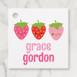 Aardbeien Meisjes Cadeau Labels