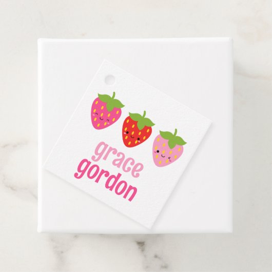 Aardbeien Meisjes Cadeau Labels (In situ)