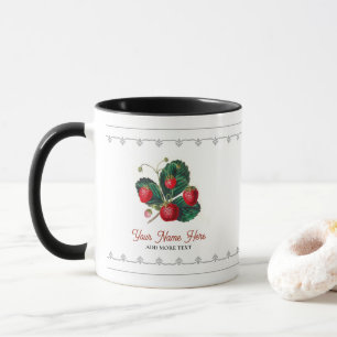  aardbeien met bladblaasboeren mok