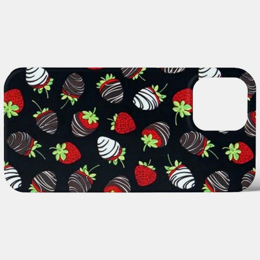 Aardbeien met chocolade Case-Mate iPhone case (Achterkant (horizontaal))