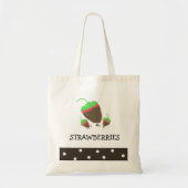 Aardbeien met chocolade tote bag (Voorkant)