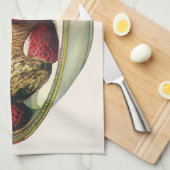 aardbeien met een gezond ontbijtontbijt theedoek (Quarter Fold)