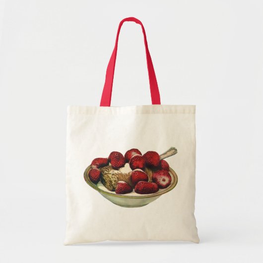 aardbeien met een gezond ontbijtontbijt tote bag (Voorkant)
