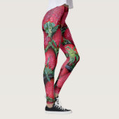 Aardbeien met groene bladeren leggings (Rechts)