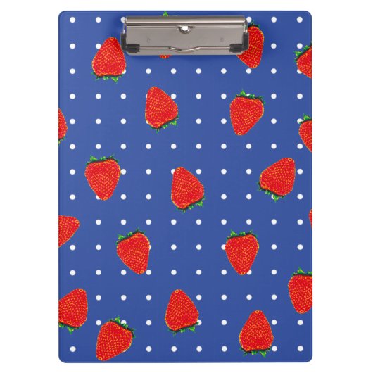 aardbeien met stip klembord (Voorkant)