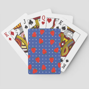 aardbeien met stip pokerkaarten