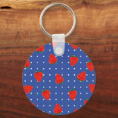 aardbeien met stip sleutelhanger (Voorkant)