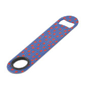 aardbeien met stip speed flessenopener (Voorkant Gekanteld)