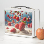 Aardbeien Metalen Lunchbox (In situ)