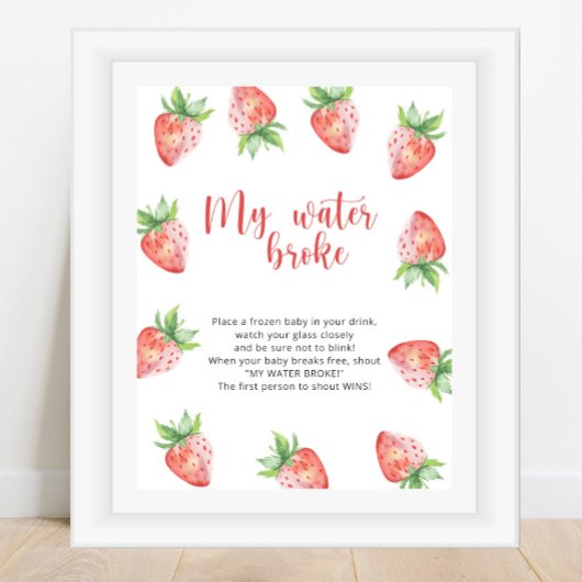 Aardbeien - mijn vliezen braken spel poster