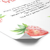 Aardbeien - mijn vliezen braken spel poster (Hoek)