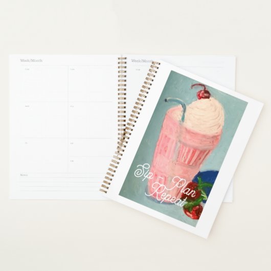 Aardbeien Milkshake Planner (Display)