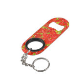 Aardbeien Mini Flessenopener (Achterkant Gekanteld)