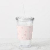 Aardbeien Minimalisme Acryl Drinkbeker (Links)