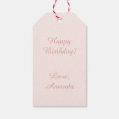 Aardbeien Minimalisme Cadeaulabel (Achterkant)