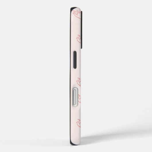 Aardbeien Minimalisme Case-Mate iPhone Case (Achterkant / Rechts)