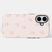 Aardbeien Minimalisme Case-Mate iPhone Case (Achterkant (horizontaal))