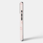 Aardbeien Minimalisme Case-Mate iPhone Case (Achterkant / Links)