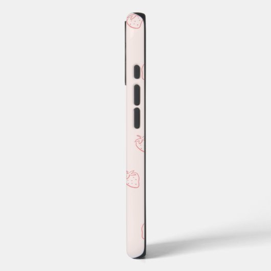 Aardbeien Minimalisme Case-Mate iPhone Case (Achterkant / Links)