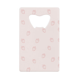 Aardbeien Minimalisme Creditkaart Flessenopener
