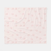 Aardbeien Minimalisme Fleece Deken (Voorkant (Horizontaal))